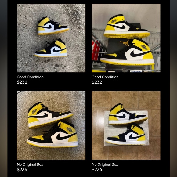 Air Jordan 1 Mid SE ‘Yellow Toe’ w/ original box - Picture 9 of 9